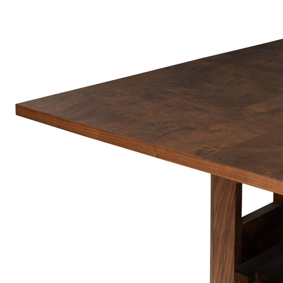 Hughes Gateleg Console Table - Walnut Burl