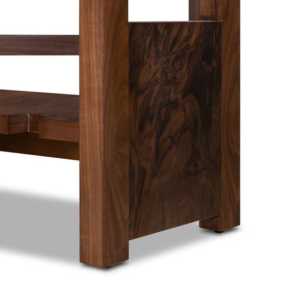 Hughes Gateleg Console Table - Walnut Burl