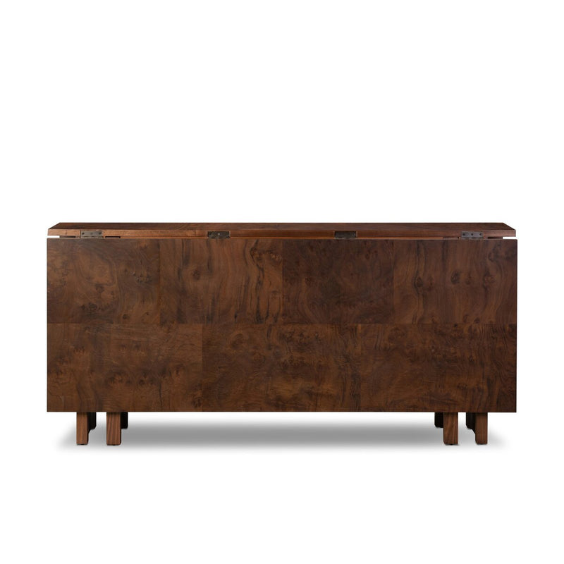 Hughes Gateleg Console Table - Walnut Burl