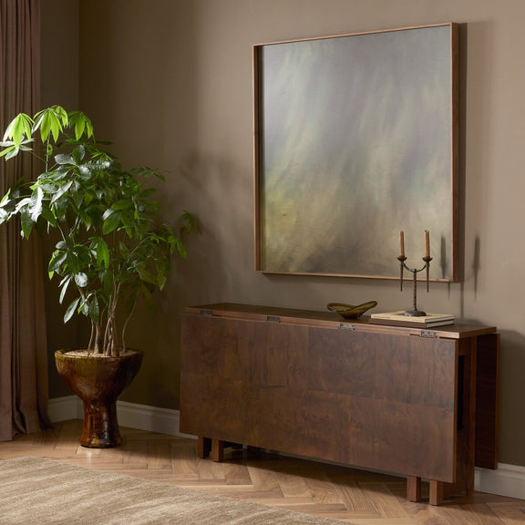 Hughes Gateleg Console Table - Walnut Burl
