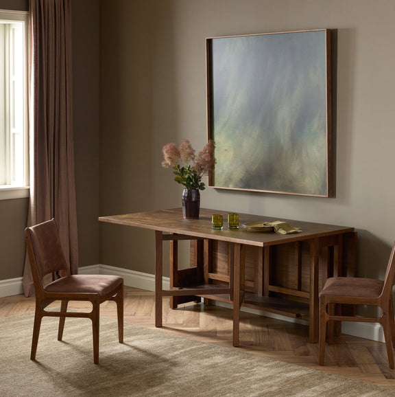 Hughes Gateleg Console Table - Walnut Burl
