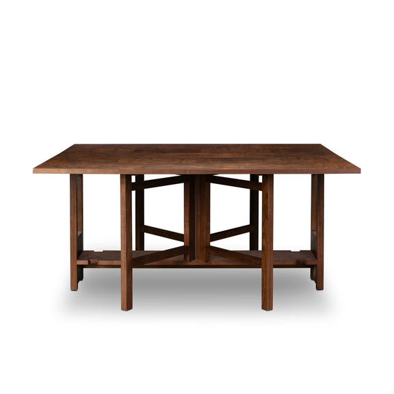 Hughes Gateleg Console Table - Walnut Burl