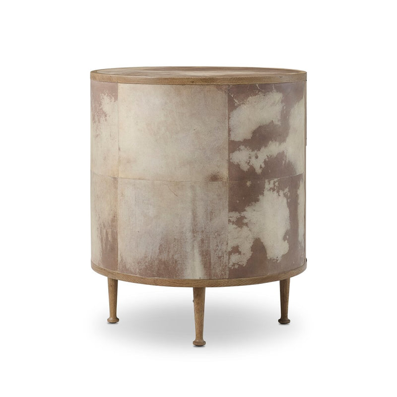 Vellum Round Nightstand - Vellum