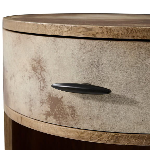 Vellum Round Nightstand - Vellum