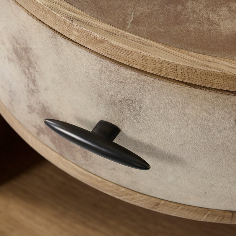 Vellum Round Nightstand - Vellum
