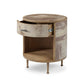 Vellum Round Nightstand - Vellum