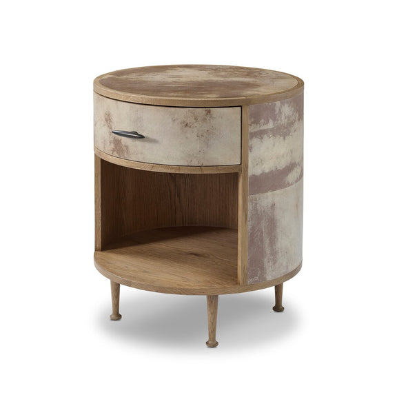 Vellum Round Nightstand - Vellum