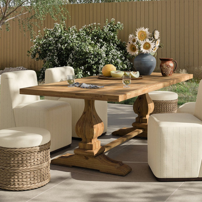 Novell Outdoor Dining Table - Reclaimed Natural Fsc