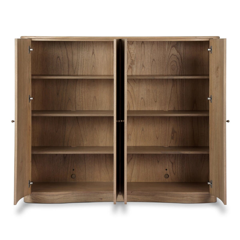 Boa 4-Door Cabinet - Sandy Mindi Veneer