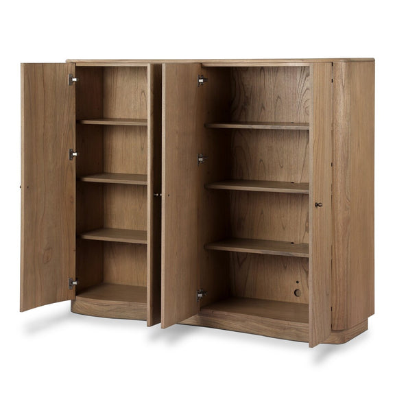 Boa 4-Door Cabinet - Sandy Mindi Veneer