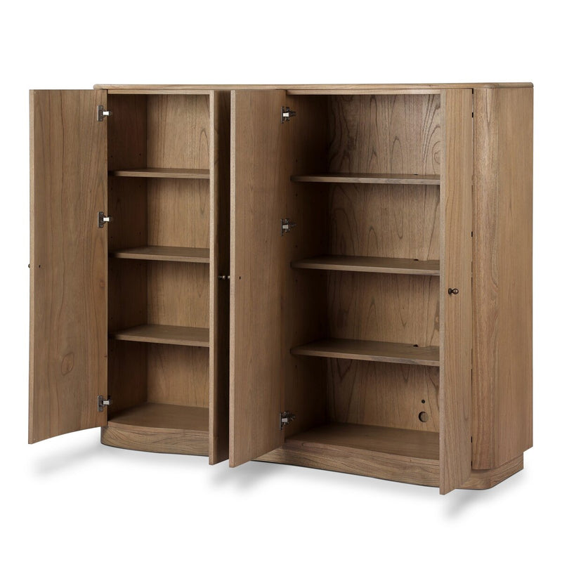 Boa 4-Door Cabinet - Sandy Mindi Veneer