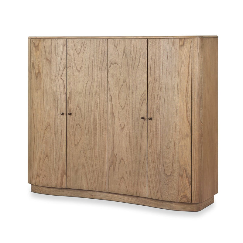 Boa 4-Door Cabinet - Sandy Mindi Veneer
