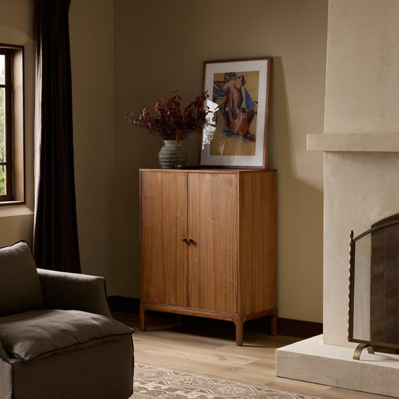 Arturo Small Cabinet - Natural Walnut Veneer