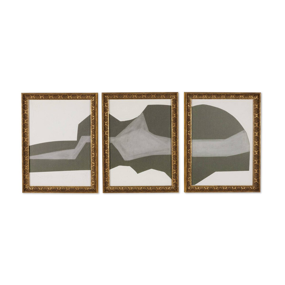 Suspended Triptych by Raoul Morren - Gilded Antique Gold