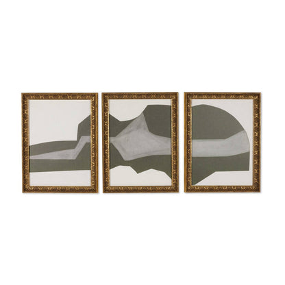 Suspended Triptych by Raoul Morren - Gilded Antique Gold