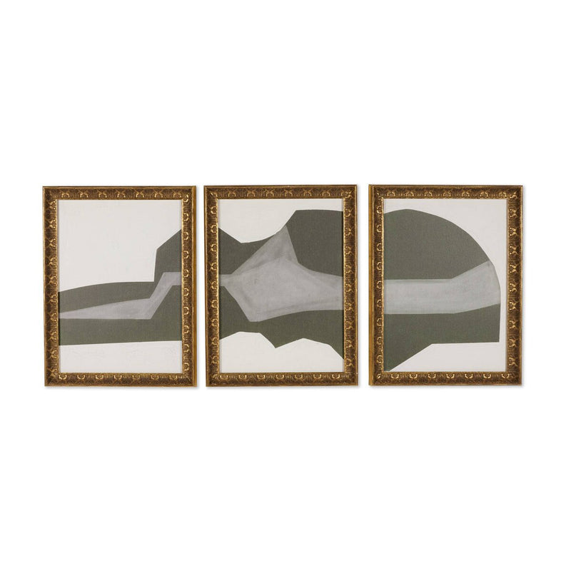 Suspended Triptych by Raoul Morren - Gilded Antique Gold