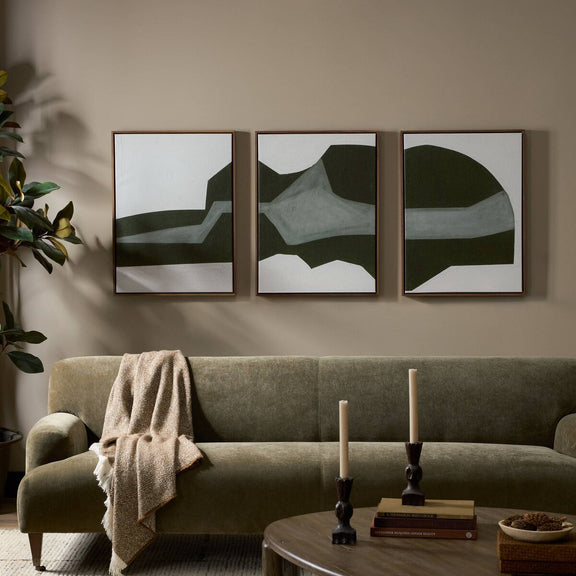 Suspended Triptych by Raoul Morren - Walnut Floater