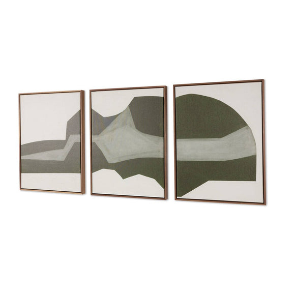 Suspended Triptych by Raoul Morren - Walnut Floater
