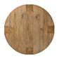 Abaso Round Coffee Table - Rustic Wormwood Oak