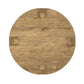 Abaso Round Coffee Table - Rustic Wormwood Oak