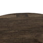 Abaso Round Coffee Table - Ebony Rustic Wormwood Oak