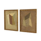 Constellation Diptych by Reese Truesdell - Gilded Antique Gold