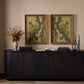 Epiphytes Diptych by Molly Franken - Gilded Antique Gold