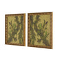 Epiphytes Diptych by Molly Franken - Gilded Antique Gold