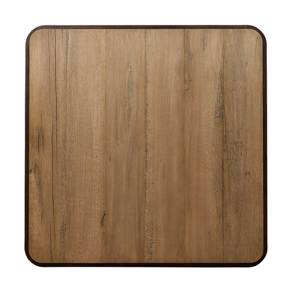 Kipp Square Coffee Table - Burnt Bleached Oak Resawn