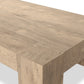 Abaso Rectangular Coffee Table - Whitewash Rustic Wormwood Oak