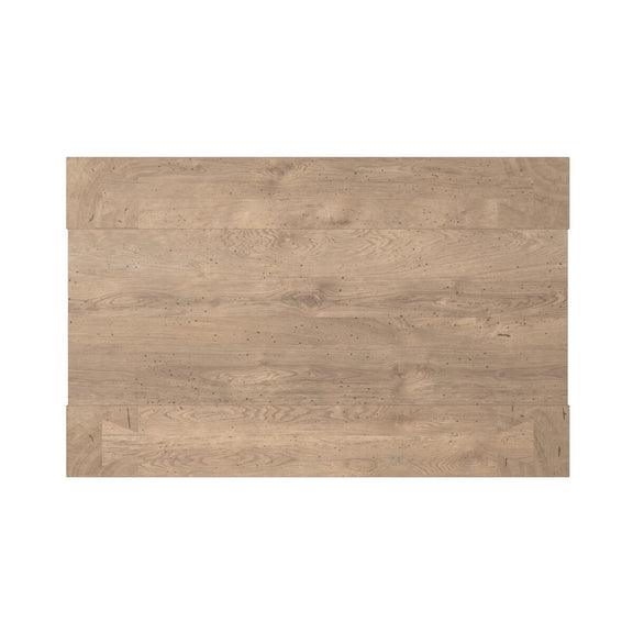 Abaso Rectangular Coffee Table - Whitewash Rustic Wormwood Oak