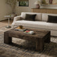 Abaso Rectangular Coffee Table - Ebony Rustic Wormwood Oak