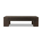 Abaso Rectangular Coffee Table - Ebony Rustic Wormwood Oak