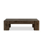 Abaso Rectangular Coffee Table - Ebony Rustic Wormwood Oak