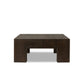 Abaso Rectangular Coffee Table - Ebony Rustic Wormwood Oak