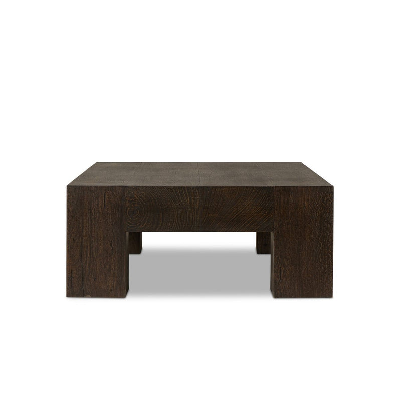 Abaso Rectangular Coffee Table - Ebony Rustic Wormwood Oak