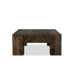 Abaso Rectangular Coffee Table - Ebony Rustic Wormwood Oak