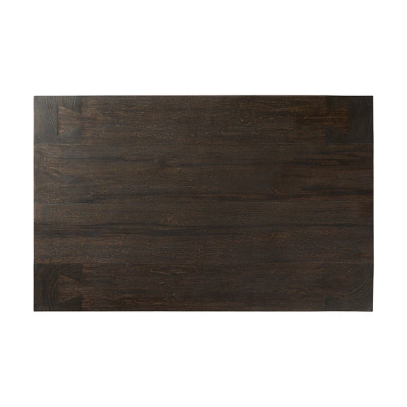 Abaso Rectangular Coffee Table - Ebony Rustic Wormwood Oak