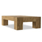 Abaso Rectangular Coffee Table - Rustic Wormwood Oak
