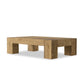 Abaso Rectangular Coffee Table - Rustic Wormwood Oak