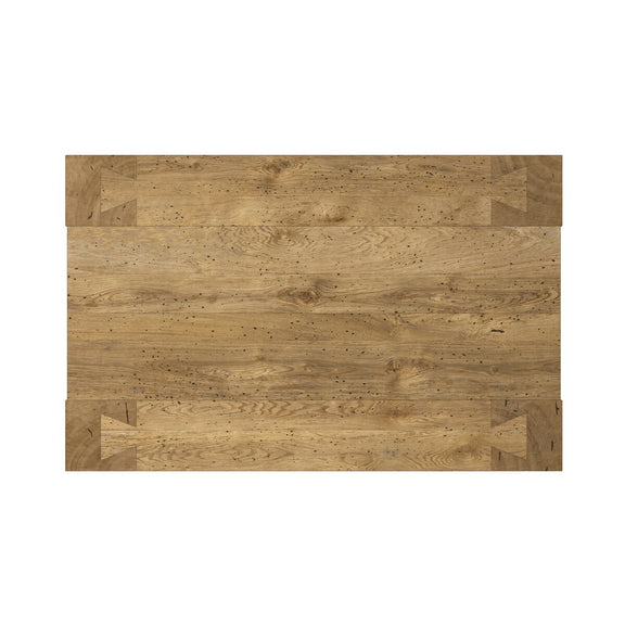Abaso Rectangular Coffee Table - Rustic Wormwood Oak