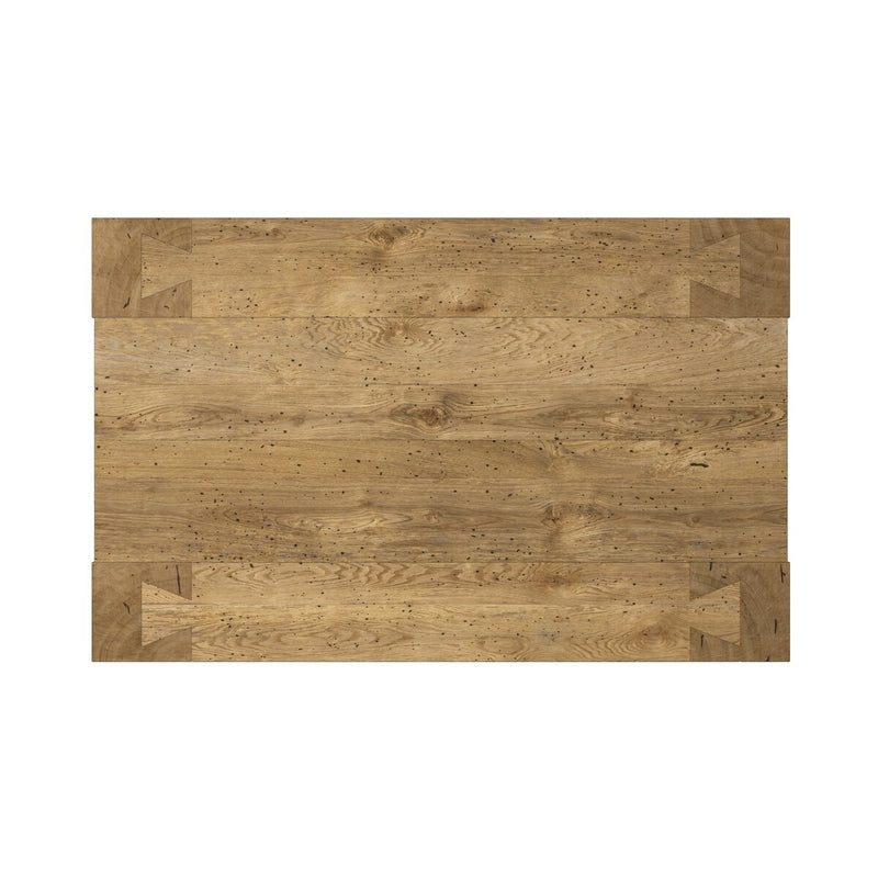 Abaso Rectangular Coffee Table - Rustic Wormwood Oak