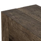 Abaso Console Table - Ebony Rustic Wormwood Oak
