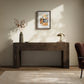 Abaso Console Table - Ebony Rustic Wormwood Oak