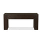 Abaso Console Table - Rustic Wormwood Oak