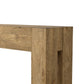 Abaso Console Table - Rustic Wormwood Oak
