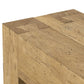 Abaso Console Table - Rustic Wormwood Oak