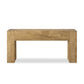 Abaso Console Table - Rustic Wormwood Oak