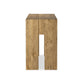 Abaso Console Table - Rustic Wormwood Oak