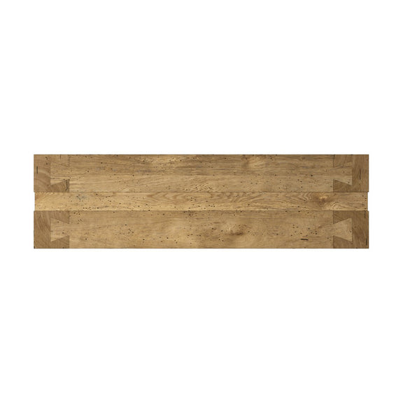 Abaso Console Table - Rustic Wormwood Oak